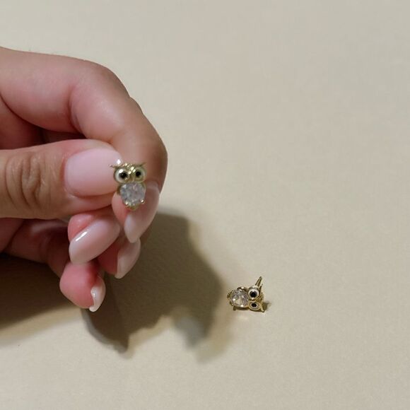 Owl earrings N835 - Picture 5 of 5